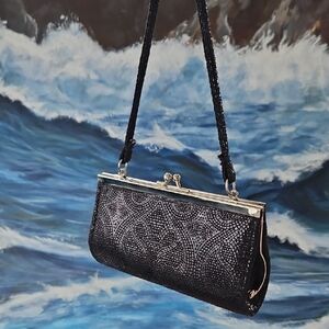 Elegant Black Clutch Bag Purse Small